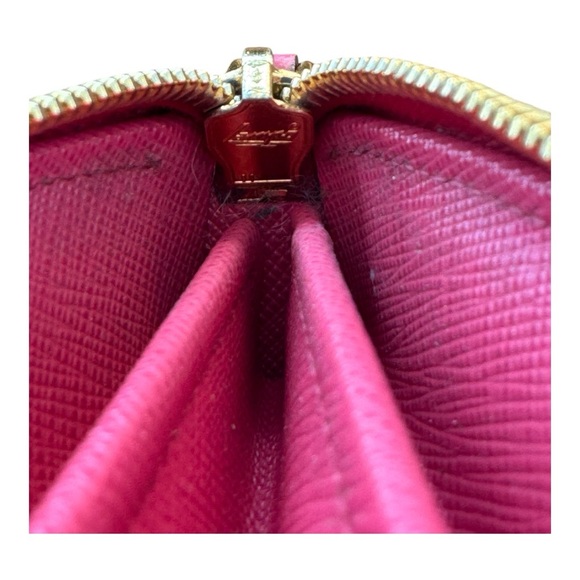 Prada Saffiano Fiocco Leather Peonia Long Zip Wallet (Full Inclusion) - Picture 5 of 11